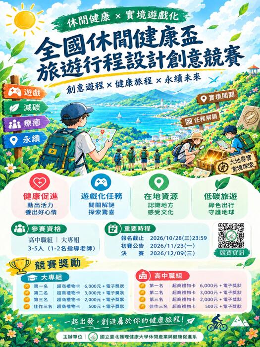 第七屆全國休閒健康盃旅遊行程設計創意競賽圖片