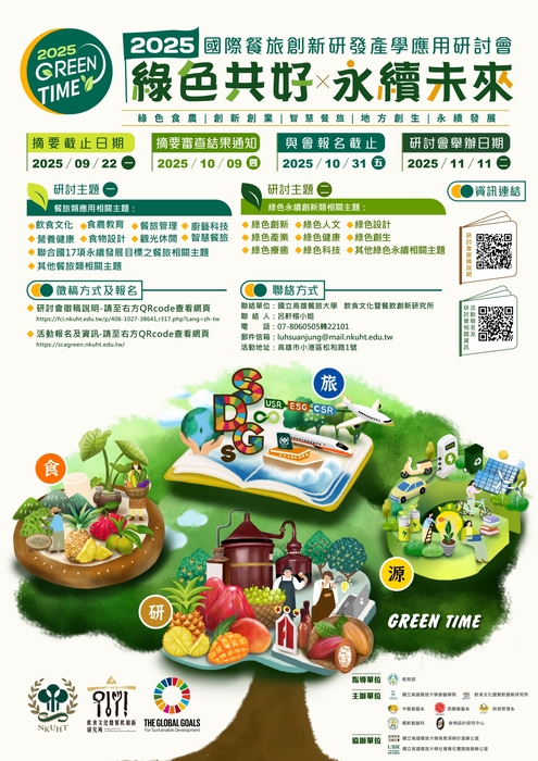 2025國際餐旅創新研發產學應用研討會：綠色共好Χ永續未來圖片